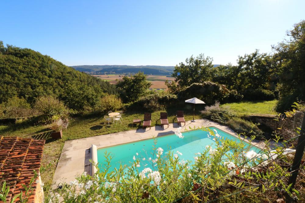 la vue depuis la terrasse 