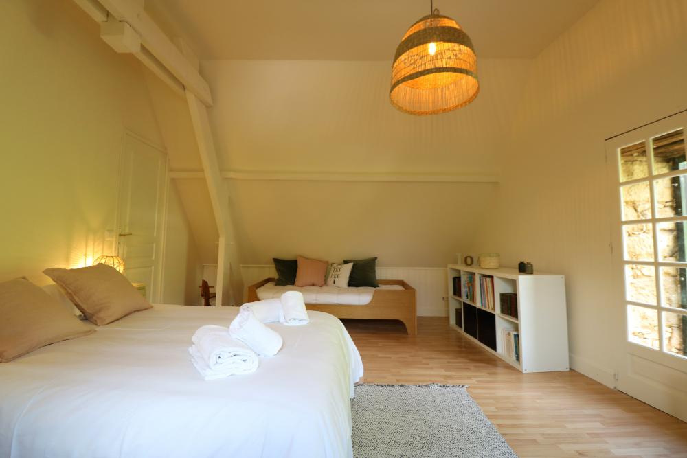 La maison principale : la 3eme chambre triple à l'étage 