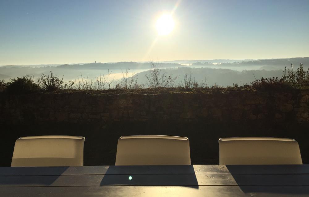 vue de la terrasse en hiver 