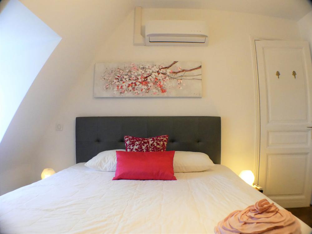 la chambre double à l'étage 