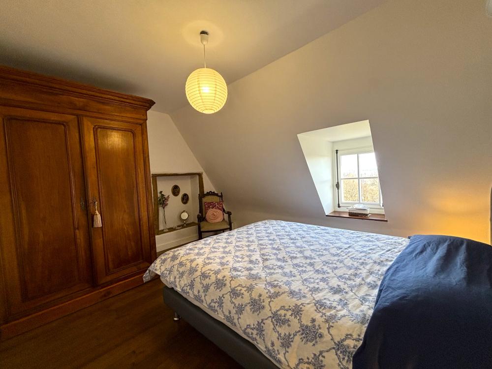 la chambre double à l'étage 