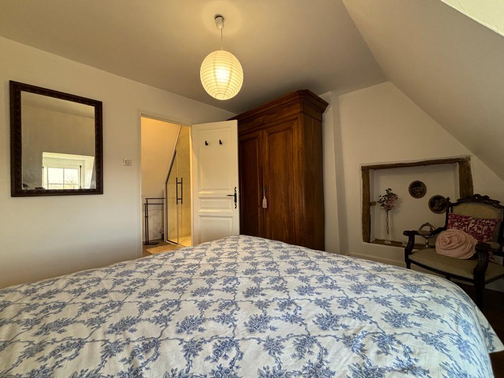 la chambre double à l'étage 