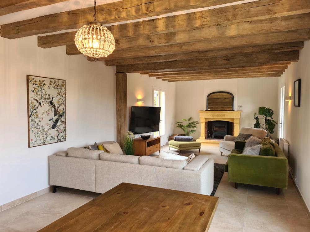 Le grand salon au rez de jardin