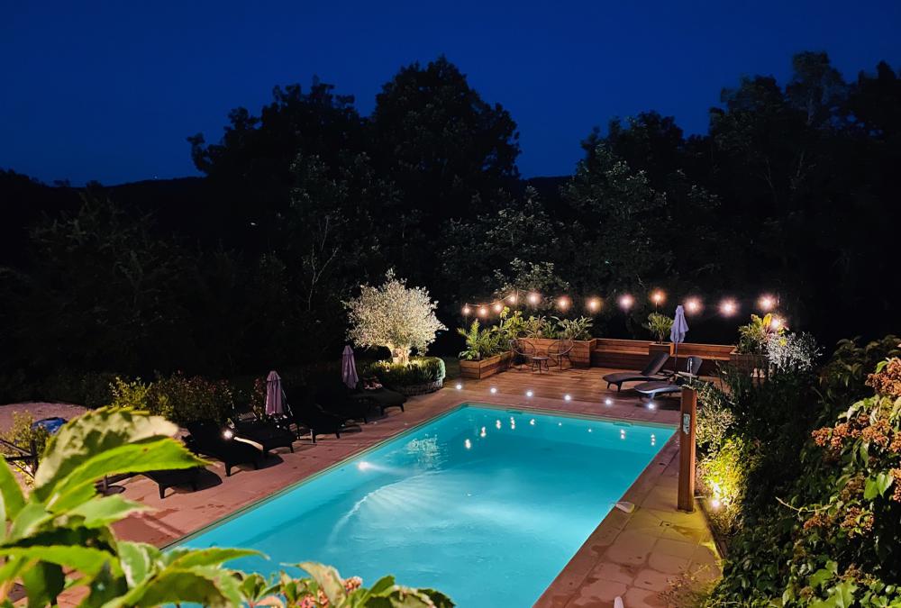 La piscine privée et chauffée