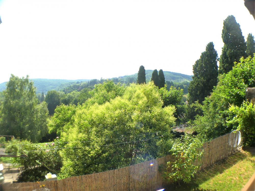 la vue depuis la terrasse 