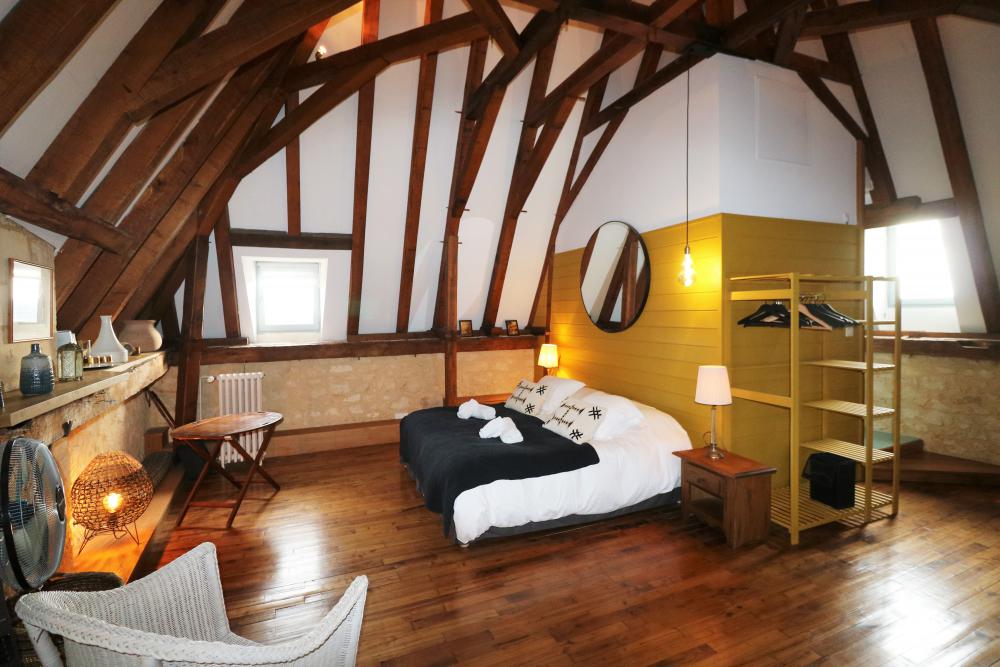 La chambre principale au 1er étage 
