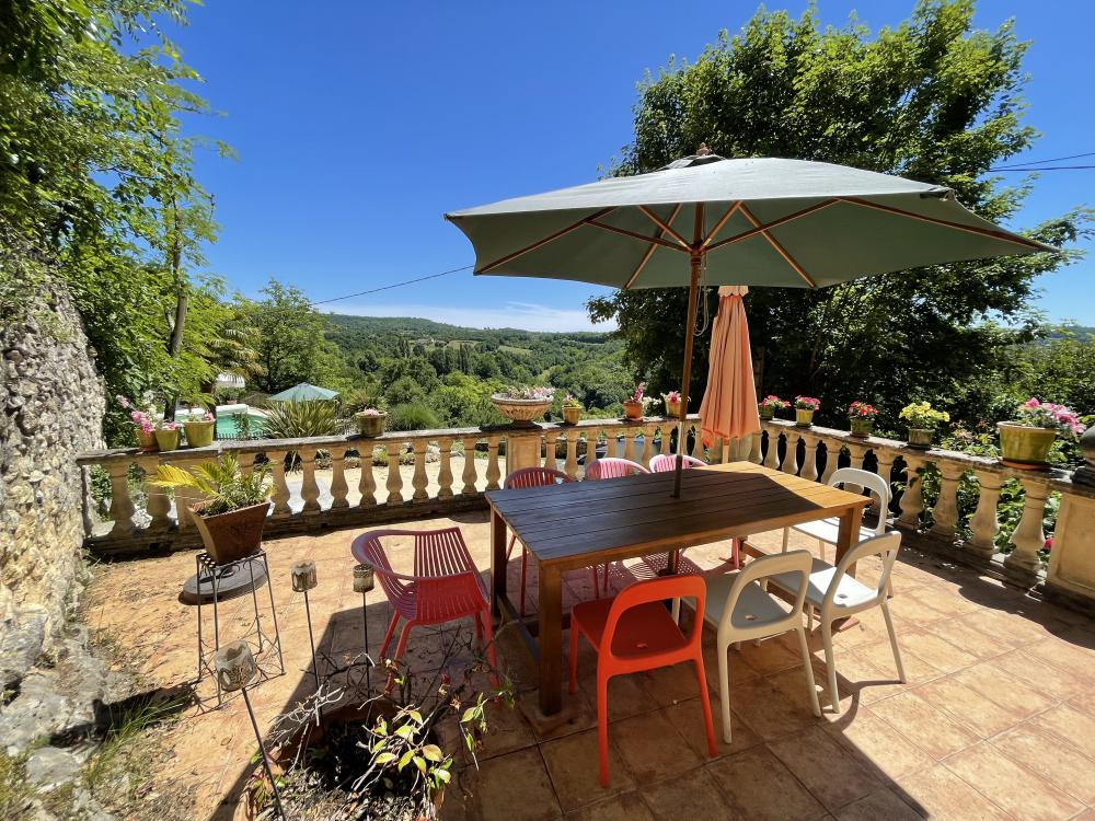 la terrasse avec vue