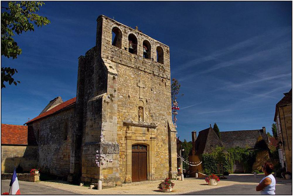Le centre du pitoresque village de Meyrals