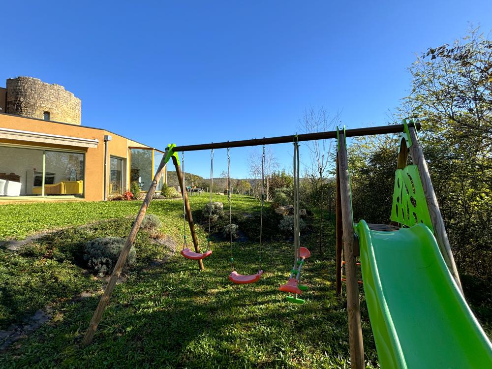 Le portique de jeux pour nos petits vacanciers 
