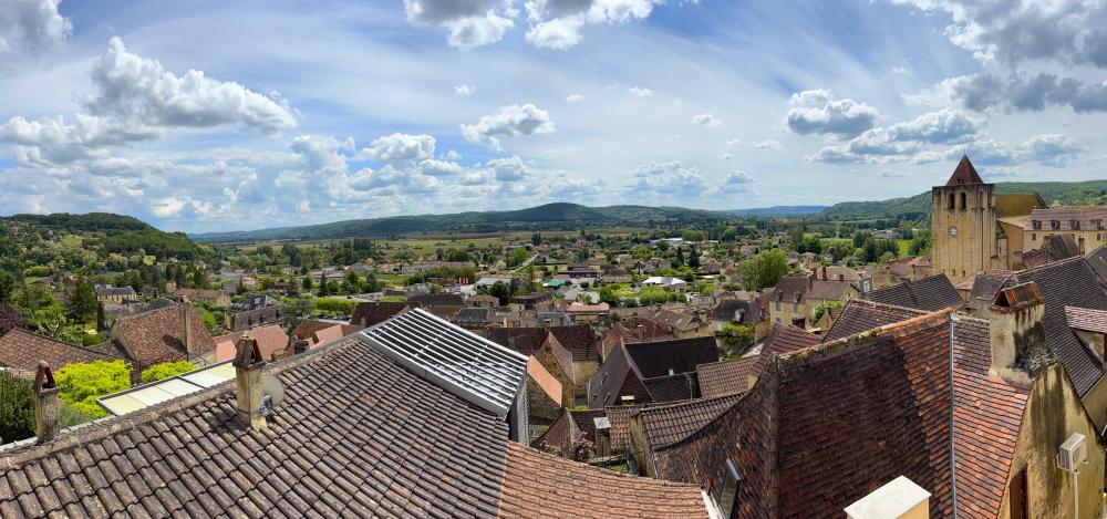 La vue panoramique sur le village 