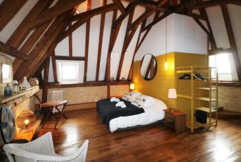 La chambre principale au 1er étage 