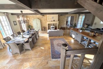 La superbe cuisine-salle à manger 